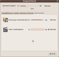 hangbeallitasok