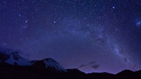 Milky Way before the dawn, Cameron Valley, Ashburton Lakes, Canterbury, New Zealand